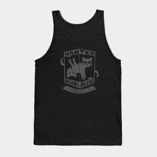 WANTED DEAD AND ALIVE SCHRODINGER'S CAT Tank Top